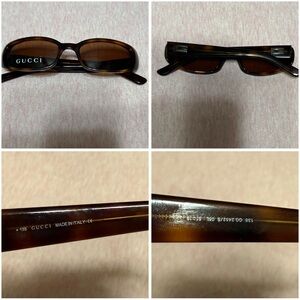 Gucci Tortoiseshell Brown Sunglasses Temple Arm